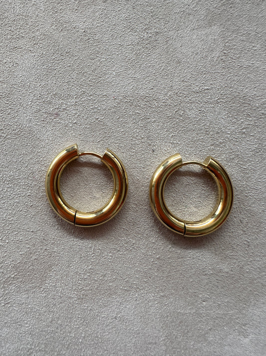 Medium Gold Earrings
