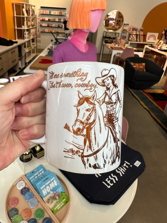 Madame Premier Tell Me Something I Don’t Know Cowboy Brown Ombre Mug