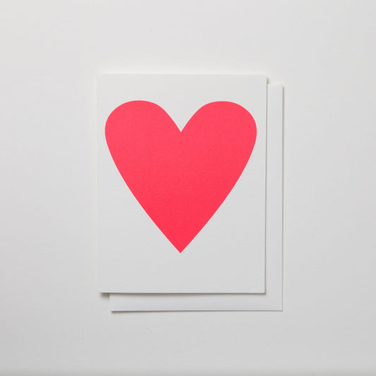 Neon Heart Card