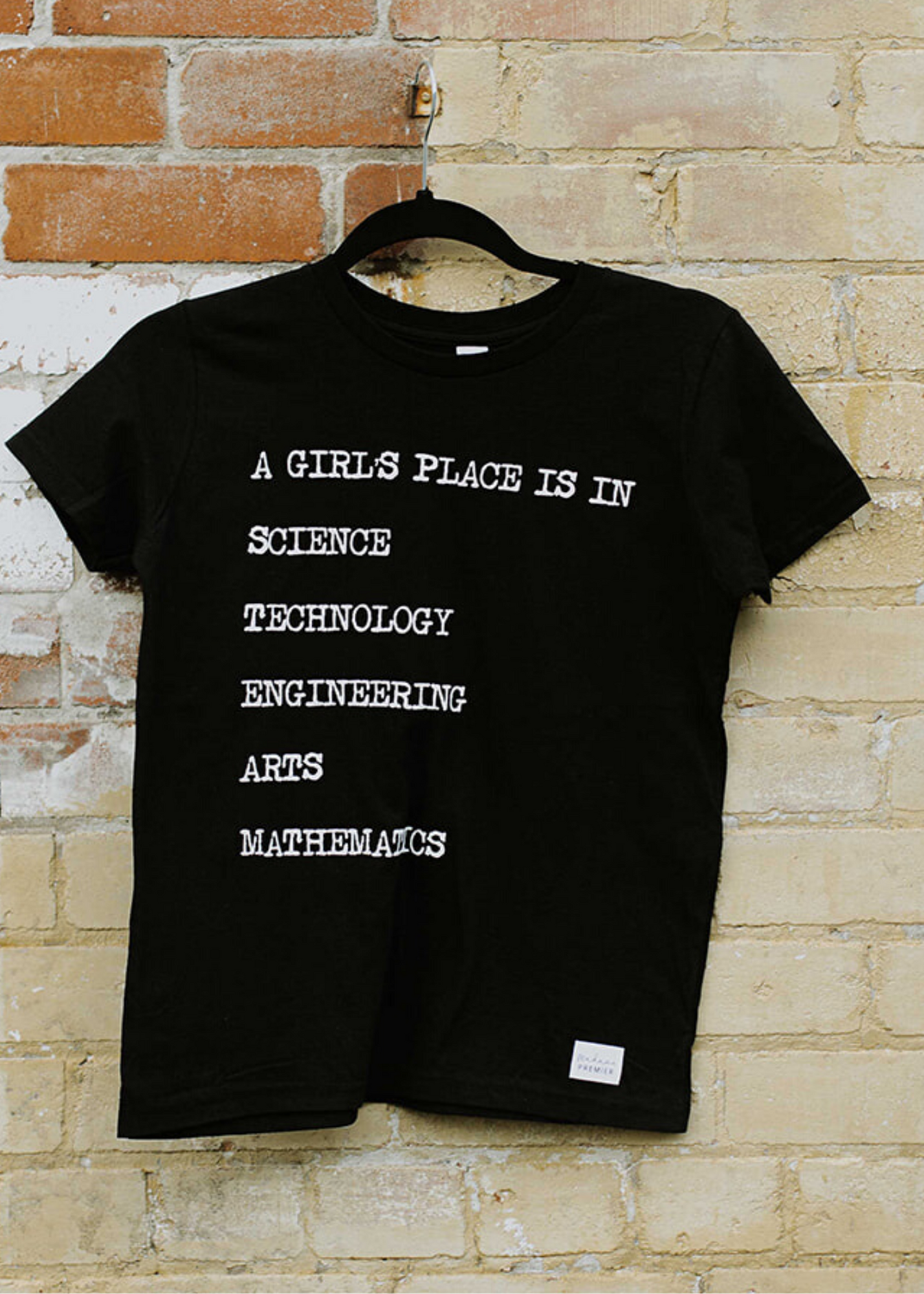 Madame Premier A Girl's Place Is In Science Youth T-Shirt