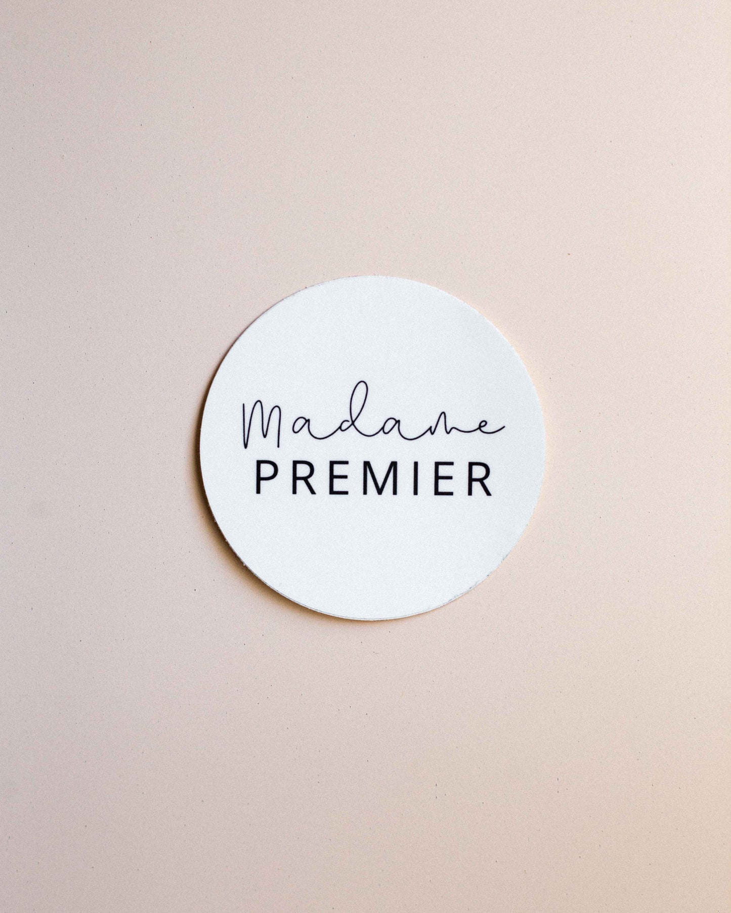 Madame Premier Logo Sticker
