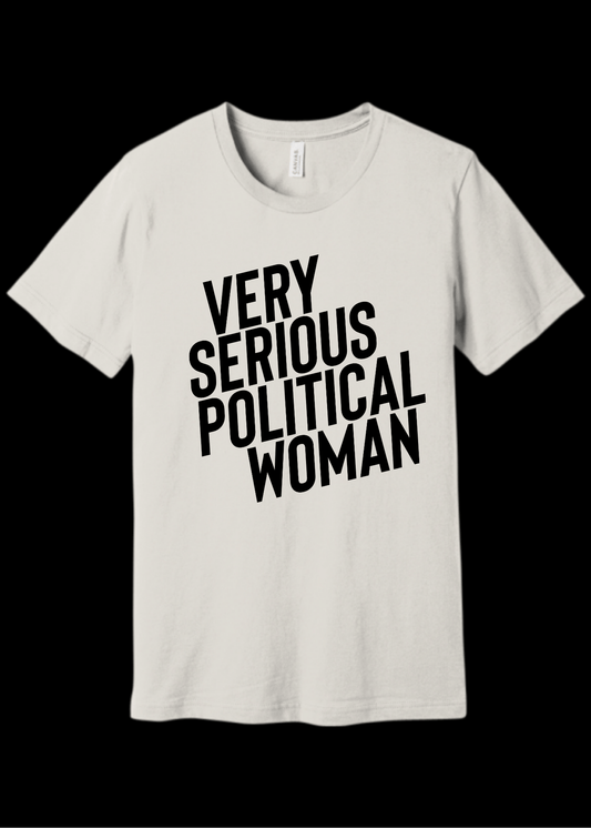 Madame Premier Very Serious Political Woman White Adult T-Shirt