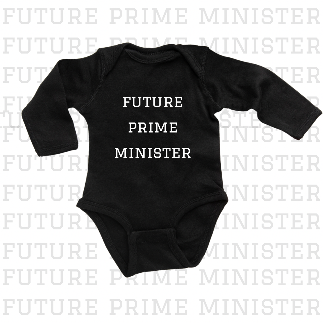 Madame Premier Future Prime Minister Baby Long Sleeve Onesie